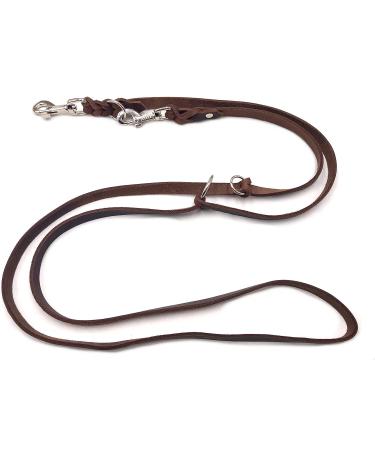 Adjustable Dog Liner for Small & Large Dogs - 2m Dark Brown Double Linen | Perfect for All Breeds - Buy Online on SooperMarket.com