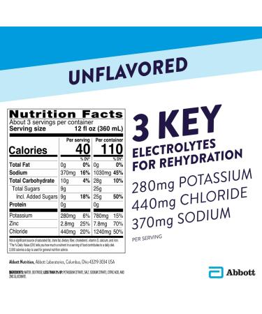 Pedialyte Electrolyte Solution 1L Unflavored Hydration Drink - 33.8 Fl Oz (Pack of 1) - Buy Online on SooperMarket.com