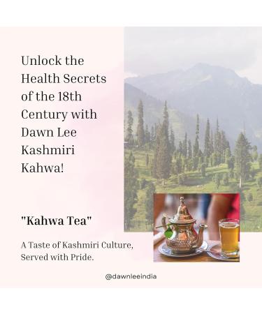 Dawn Lee Kashmiri Kahwa 40 Gram Refreshing And Original Immunity Booster Tea Natural Detox Drink Kahwa Kashmiri Ayurvedic Traditions Delightful Healthy Flavor kahve Qawah - Buy Online on SooperMarket.com