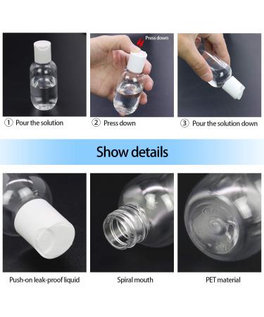 TrendBox 60ml Empty Plastic Refillable Bottles - Disc Top Flip Cap - 6 Pack | Ideal for Essentials Shipping Worldwide - Buy Online on SooperMarket.com