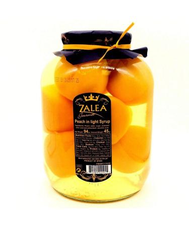 Zalea Gourmet Peach in Light Syrup Product of Spain 94oz Jar