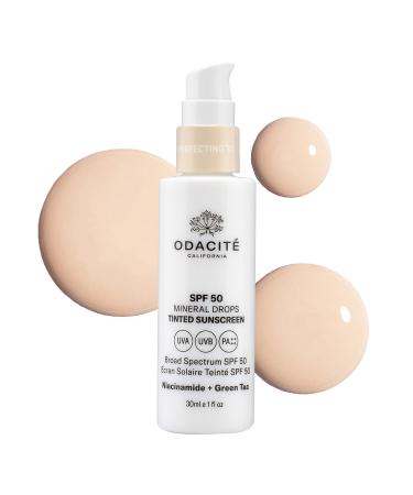 SPF 50 Flex-Perfecting Mineral Drops Tinted Sunscreen ONE 1 Fl Oz (Pack of 1) Shade 01