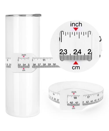 DS 1 Pcs Sublimation Blanks Products Width Measurer Accurately Measure The Circumference of Cups Mugs Glass Cans and Water Bottles Use for Heat Press Machine DIY Crafts Maker