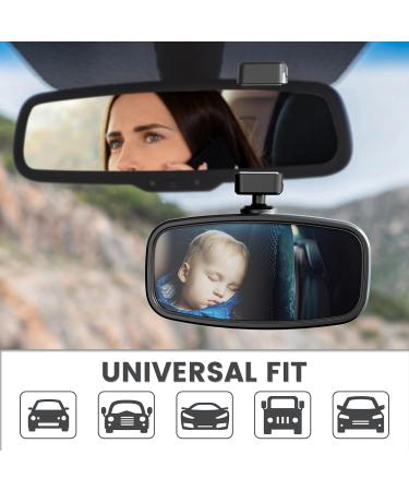 360 Rotatable Car Mirror Baby Rear View for Rear Seat Safety (12.9 * 6.5cm) - Buy Online on SooperMarket.com