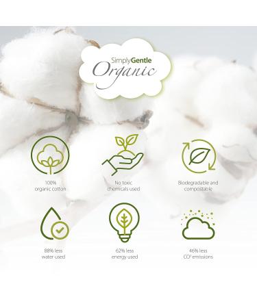 Organic Cotton Baby Pads - Pack of 60 | Eco-Friendly & Safe for Babies | International Shipping Available - Buy Online on SooperMarket.com