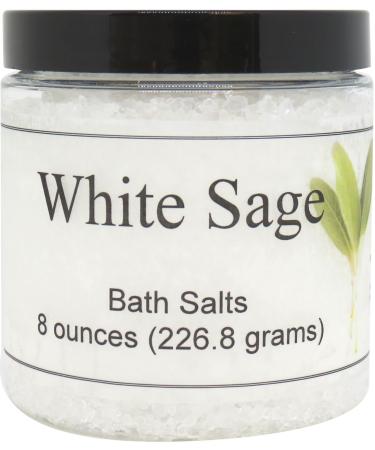 White Sage Bath Salts by Eclectic Lady  8 ounces