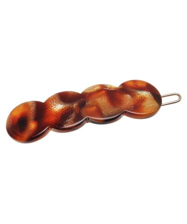 France Luxe Scalloped Tige Boule Barrette - Africa