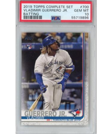 Graded 2019 Topps Complete Set Vladimir Vlad Guerrero Jr. #700 Batting Rookie RC Baseball Card PSA 10 Gem Mint