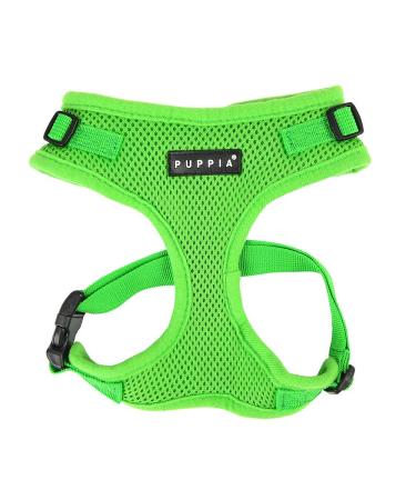 Puppia Ritefit Dog harness for small to medium -sized dogs - adjustable and very soft - also usable as a puppy dishes -Atani train tableware for dogs green XL XL green