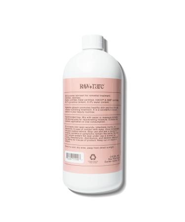 Vegetable Glycerin Quart - Natural Pure USP & Cosmetic Grade for Skin, Hair, Crafts, Soap Base Oil - Kosher Halal & Pharmaceutical - by Raw Plus Rare (32 Fl Oz) - Buy Online on SooperMarket.com