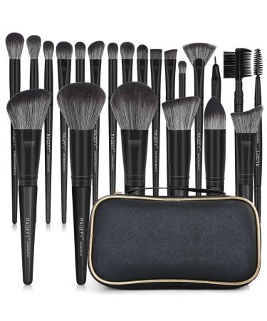 Make -up brush kit magefy Professional 22 PCs brush set make -up foundation eyeshadow make -up up brushes cosmetic brush set with PU leather bag black