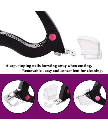 yilin Nail Clippers Professional Uv Gel False Nails Tips Cutter Nail Clippers Cutter Trimmer Stainless Steel Manicure(Black) - Buy Online on SooperMarket.com