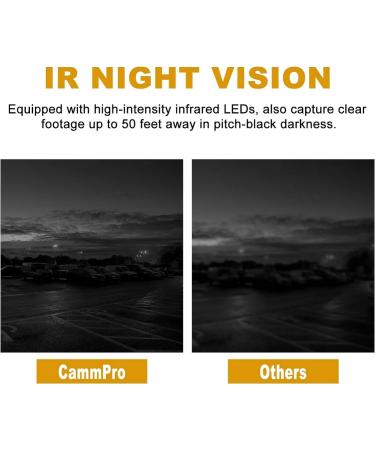 CammPro I826 Pro 64G Police Body Camera 1440P HD | Waterproof Wearable Night Vision GPS | Audio Recording | Law Enforcement Body Worn Camera - Buy Online on SooperMarket.com
