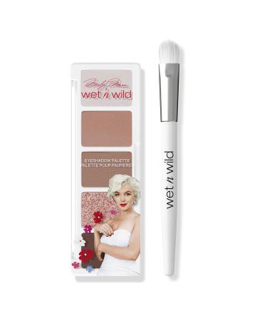 Buy Wet n Wild Marilyn Monroe Icon Eyeshadow & Brush Set - 5-Color Palette with Creamy Textures for Seamless Blends | Nude Pink Glitter Tones | International Shipping - Buy Online on SooperMarket.com