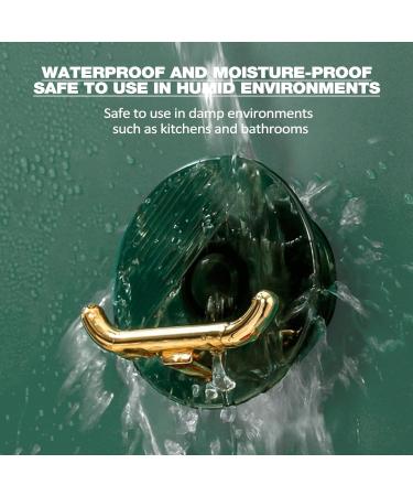 Veeteah Plug-in Cable Holder & Organizer - Toothbrush & Razor Hook Drill-Free Self-Adhesive Storage in Translucent Green - Buy Online on SooperMarket.com