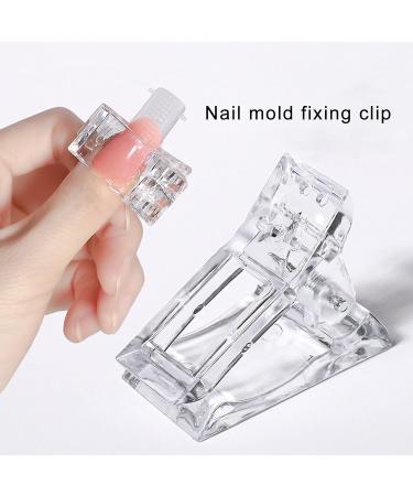 Buy SANWOOD 10-Part Nail Tip Clips - Fast Assembly Gel Extensions & Manicure Tool | UV-LED Plastic Clamps for Perfect Nail Builds - Buy Online on SooperMarket.com