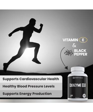 Coenzyme Q10 300mg High Potency Ubiquinone with Vitamin E & Black Pepper - Antioxidant for Heart Health and Cellular Energy Production - 2 Month Supply - 60 Count | Made in Canada 60 count (Pack of 1) - Buy Online on SooperMarket.com