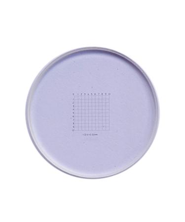 0.5 mm Net Shaped Microscope Eyepiece Micrometer net Shaped Eyepiece Ruler Slides Measuring Microscope Micrometer Calibration for Microscope Stage Eyepiece Objective Lens Diameter 19mm