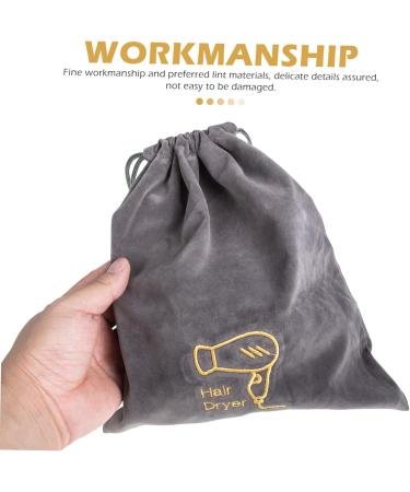 Gogogmee 2pcs Hair Dryer Bag Storage Bags Makeup Travel Bag Multifunctional Drawstring Bags Velvet Bag - Buy Online on SooperMarket.com