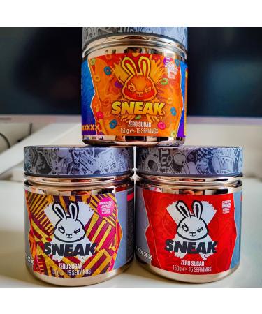 SNEAK Raspberry Lemonade Edition Energy Drink | In-Game Focus Boost Zero Sugar Vegan | 15 Servings 150g - Buy Online on SooperMarket.com