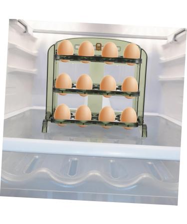 OSALADI Egg Carton Plastic Trays Dispenser Refrigerators Fridge Plastic Eggs Egg Tray Multifunction Roller As Shown2 25X20CM - Buy Online on SooperMarket.com