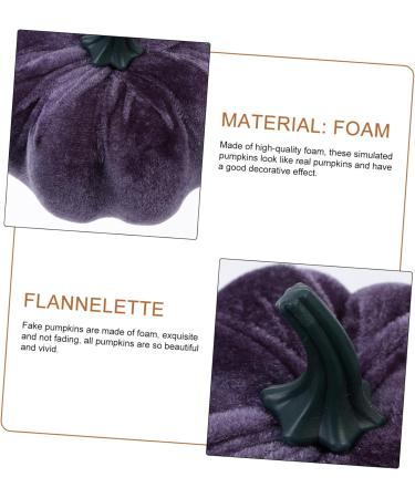 HOMSFOU 10 Pcs Flannel Foam Pumpkin Artificial Pumpkins Bulk Thanksgiving Decor Craft Pumpkins Pumpkin Artificial Faux Pumpkin Decor Fall Decorations Home Party Photo Prop Set Halloween Greyx2pcs 14X12.5X12.5CMx2pcs - Buy Online on SooperMarket.com