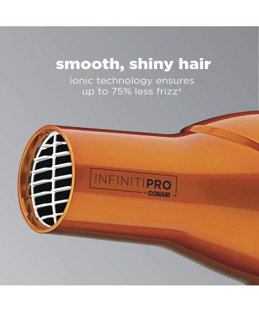INFINITIPRO BY CONAIR 1875 Watt Salon Performance Hair Dryer - Orange | AC Motor, Full Size Styling Tool - Buy Online on SooperMarket.com