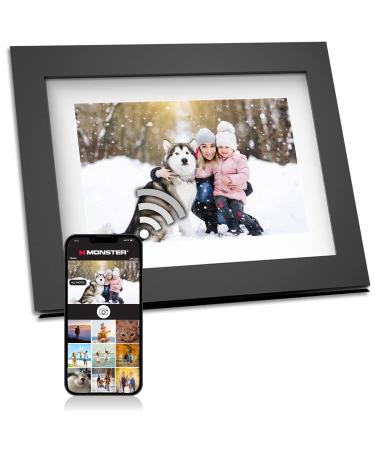 Monster Smart Home 16 GB Digital Photo Frame, High Definition 1280p Smart Picture Frame- 8 inch