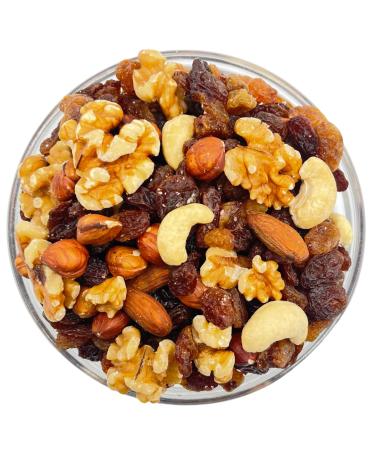 GoodFoodDelivered Raw Nuts & Raisin Mix 1kg Premium Quality Includes Raisins Sultanas Cashew Almonds Walnuts Brazil Nuts Hazelnuts Perfect for Healthy Snacking Baking Vegetarian & Vegan 1 kg (Pack of 1)
