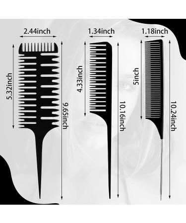 Dyeing Hair Comb Set for Sectioning and Styling - 6 Pieces, Assorted Styles - Buy Online on SooperMarket.com
