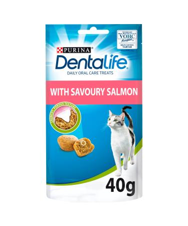 DENTALIFE Dental Cat Treats Salmon 40g Pack of 8