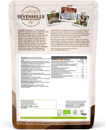 Sevenhills Wholefoods Organic Beetroot Powder 1kg - Pack of 1 - Buy Online on SooperMarket.com