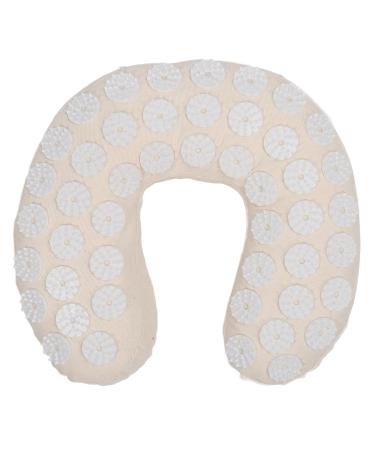 Acupressure Neck Pillow - U-Shaped Cervical Massage Pillow | Soft Cotton Fabric for Car & Travel - Buy Online on SooperMarket.com