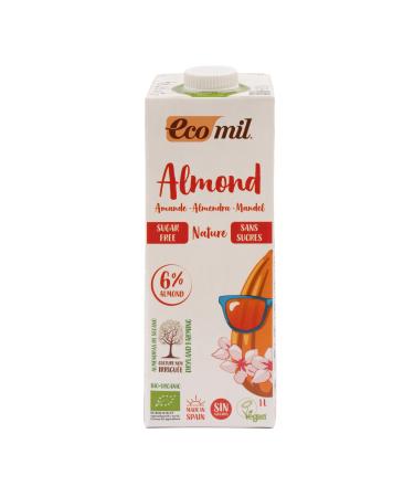 Ecomil Nature Organic Sugar Free Almond Drink 1L