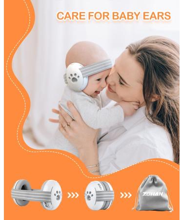 ZOHAN EM001 Baby Ear Protetion Headphones for Toddler and Infant Up to 36 Months-CE & CPC Certified White - Buy Online on SooperMarket.com