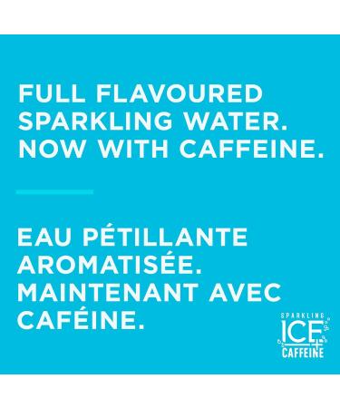 Sparkling Ice +Caffeine Blue Raspberry Sparkling Water. Caffeinated Sparkling Water from Coffee Beans and Green Tea Extracts for the Perfect Pick-Me-Up. 473 mL (Pack of 12) Blue Raspberry (Caffeine) 473 ml (Pack of 12) - Buy Online on SooperMarket.com