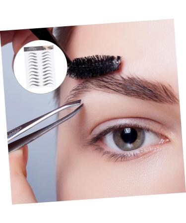 PLAFOPE 12 Sheets Waterproof Eyebrow Stickers Fake Eyebrow Waterproof Stickers 4d Eyebrow Transfer Stickers - Buy Online on SooperMarket.com