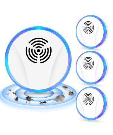 Ultrasound pest control TGKYK 4 pieces of plague repeller plug-in electronic insect offices interiors ultrasound mouse defense pest control repeller for mosquitoes spiders rats