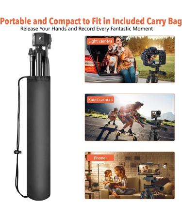 UEGOGO Phone Tripod with Remote Shutter | Universal Clip for iPhone/Android/Sport Camera | Ideal for Video Recording/Selfies/Live Stream/Vlogging - Buy Online on SooperMarket.com