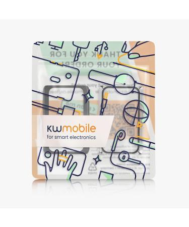 kwmobile Huawei Band 7/Band 6/Honor Band 6 Cover (Set of 2) - Tempered Glass with Plastic Frame - Black/Transparent - Buy Online on SooperMarket.com