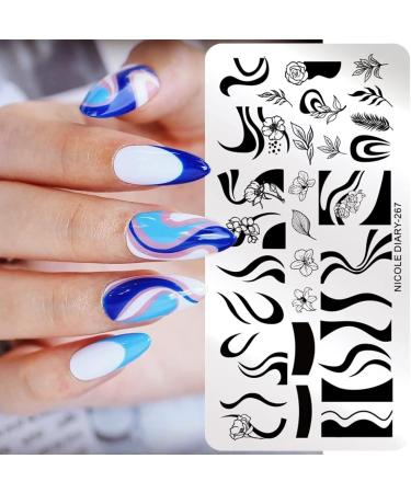 Luvadeyo Nail Art Plates - 2 Piece Stamping Set with Transparent Stamp & Scraper Tool for Women & Girls | International Shipping - Buy Online on SooperMarket.com