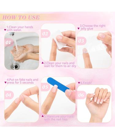 JSRQT 360 Pieces Nude French Tip False Nails Fingernails Full Cover Glue on Nails French Tip Natural Stick on French Manicure Nails for Women Girls Fake Nails French False Nails Nail Art DIY - Buy Online on SooperMarket.com