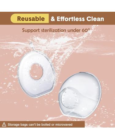 Lictin Breast Shells 2PCS Milk Collector Set | Silicone Nursing Cups for Breastfeeding | Includes 20 Breast Milk Storage Bags | Reusable and Leakproof - Buy Online on SooperMarket.com