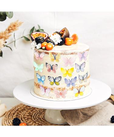 Shop Alegre Edible Butterflies 72 Decorative Cake & Muffin Toppers for Birthdays & Weddings - Buy Online on SooperMarket.com