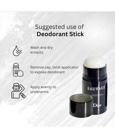Christian Dior Sauvage for Men Deodorant Stick 2.6 Ounce 2.65 Ounce (Pack of 1) - Buy Online on SooperMarket.com