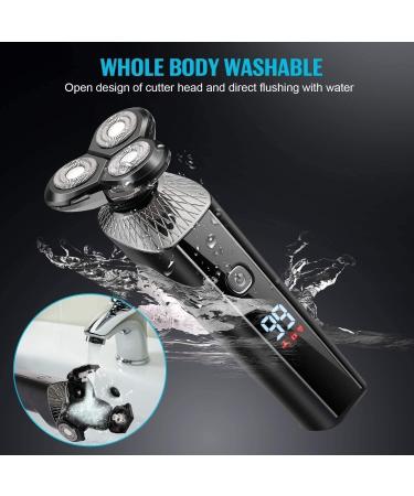 GeRRiT Electric Shaver for Men - 4 in 1 Rechargeable Rotary Razors & Beard Trimmer - Waterproof Wet & Dry Cordless Face Shaver - International Shipping Available - Buy Online on SooperMarket.com