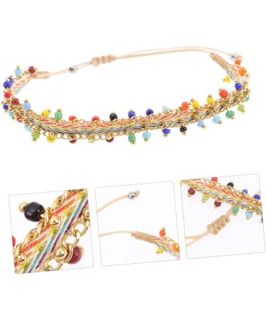 TENDYCOCO Nepal Bracelet Strand Bracelet Woven Wrist Bracelet Retro Bracelet Bracelets Bonding Bracelets for Couples Handmade Wrist Jewelry Accessories Vintage Lovers Braided Rope 26x1.5cm As Shown - Buy Online on SooperMarket.com