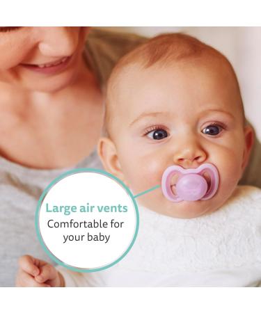 Herobility Gentle Pacifiers - Glow in the Dark - BPA-Free - 10-Pack for 6-24 Months - Includes Protective Case & Large Air Vents - White/Night Glow - Buy Online on SooperMarket.com