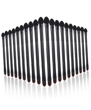 Mikinona Powder Applicator 20pcs Double Eye Shadow Makeup Blending Sponges for Makeup Eye Shadow Eye Cosmetics Brush Lipstick Kit