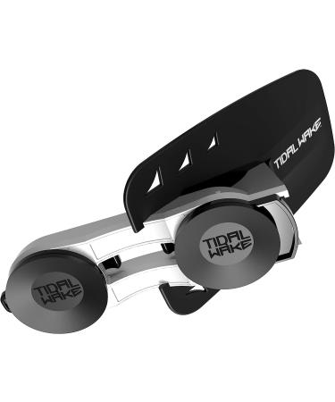 Tidal Wake XLR8 Wake Surf Shaper - For Inboard Boats | Floating Wakesurf Creator - Silver/Black Fin - Buy Online on SooperMarket.com